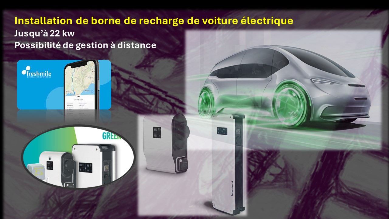 Installation de borne de recharge de vehicule electrique